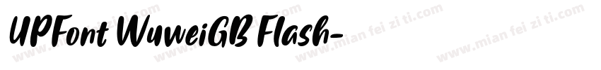 UPFont WuweiGB Flash字体转换